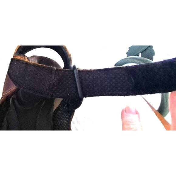 Sperry Top Sider Men's 7M Brown Leather Sandals Hook & Loop Closure - Picture 7 of 10